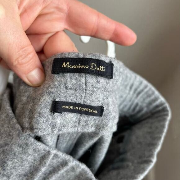 Massimo Dutti Wool Blend Cropped Wide-Leg Pants – Size 6 - Picture 8 of 8